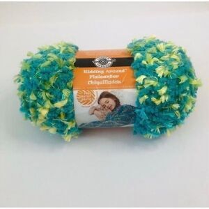 NEW LOOPS & THREADS Kidding Around Yarn 1 Skein, Color Teal yo, 3.5 Oz, 72 yds.